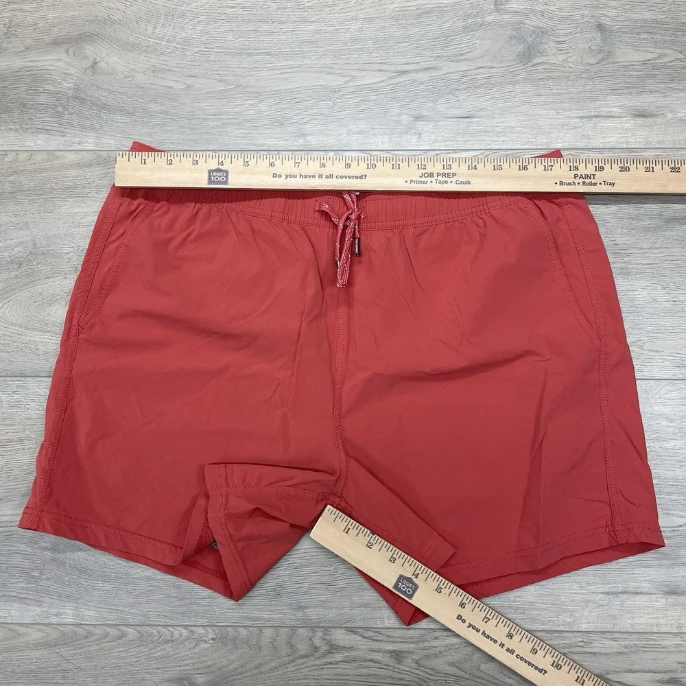 Fair Harbor Red Beach Swim Trunks Men's Sz XXL Tropical Beach Resort Flora